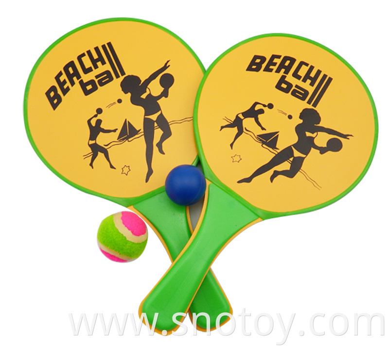 Promotion sticky ball game plastic beach bat